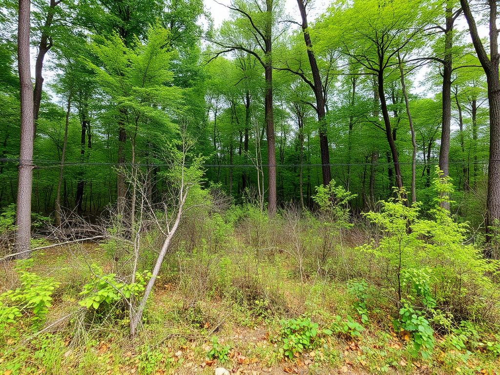 Wooded Lot Clearing before